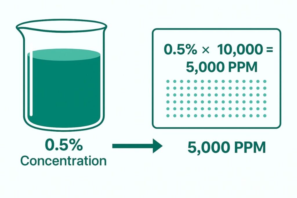 Percent to PPM Conversion