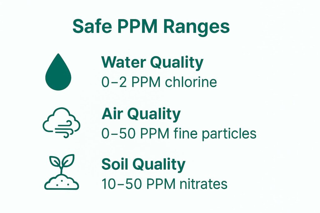 Safe PPM ranges
