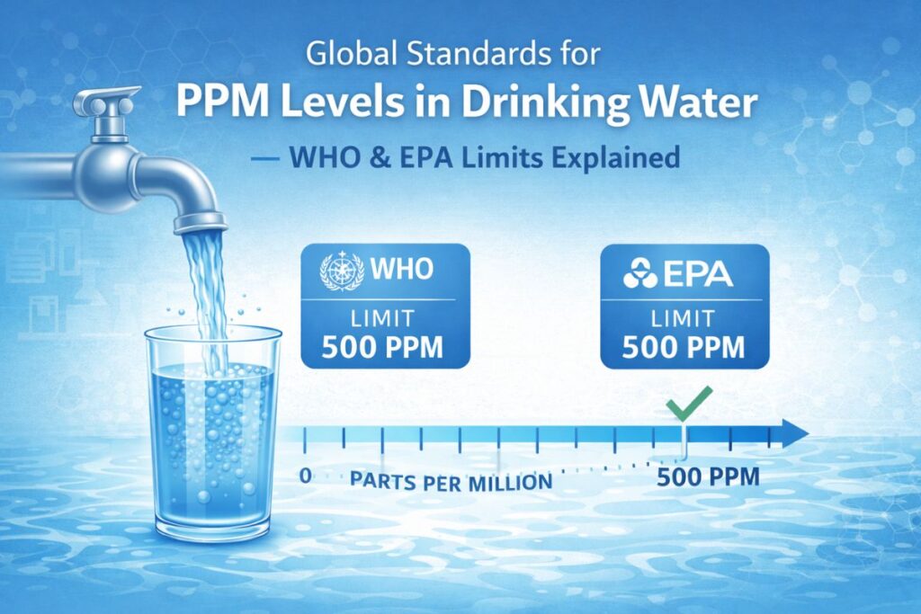 Global Standards for PPM Levels in Drinking Water