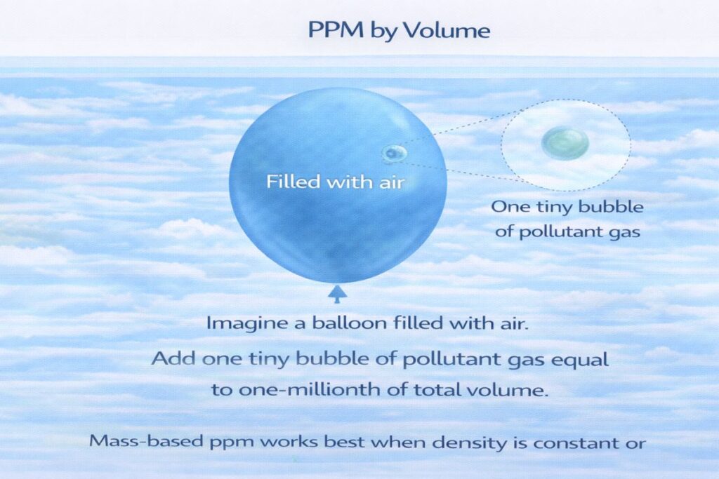 PPM by Volume illustrated