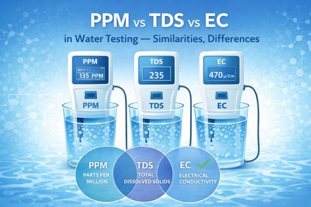 PPM vs TDS vs EC in Water Testing