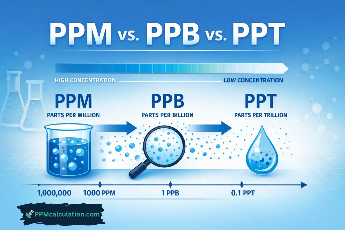 Ppm Vs Ppb Vs Ppt Understanding Different Concentration Units For