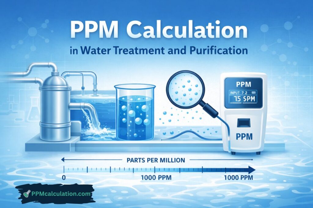 ppm calculation in water purification