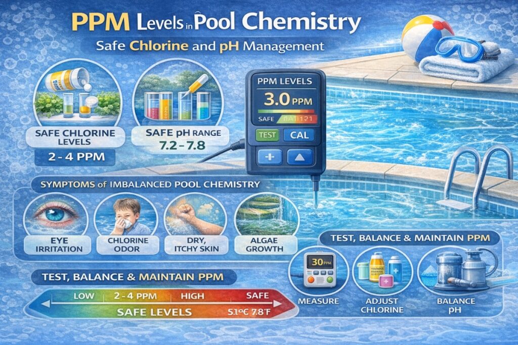 PPM Levels in Pool Chemistry