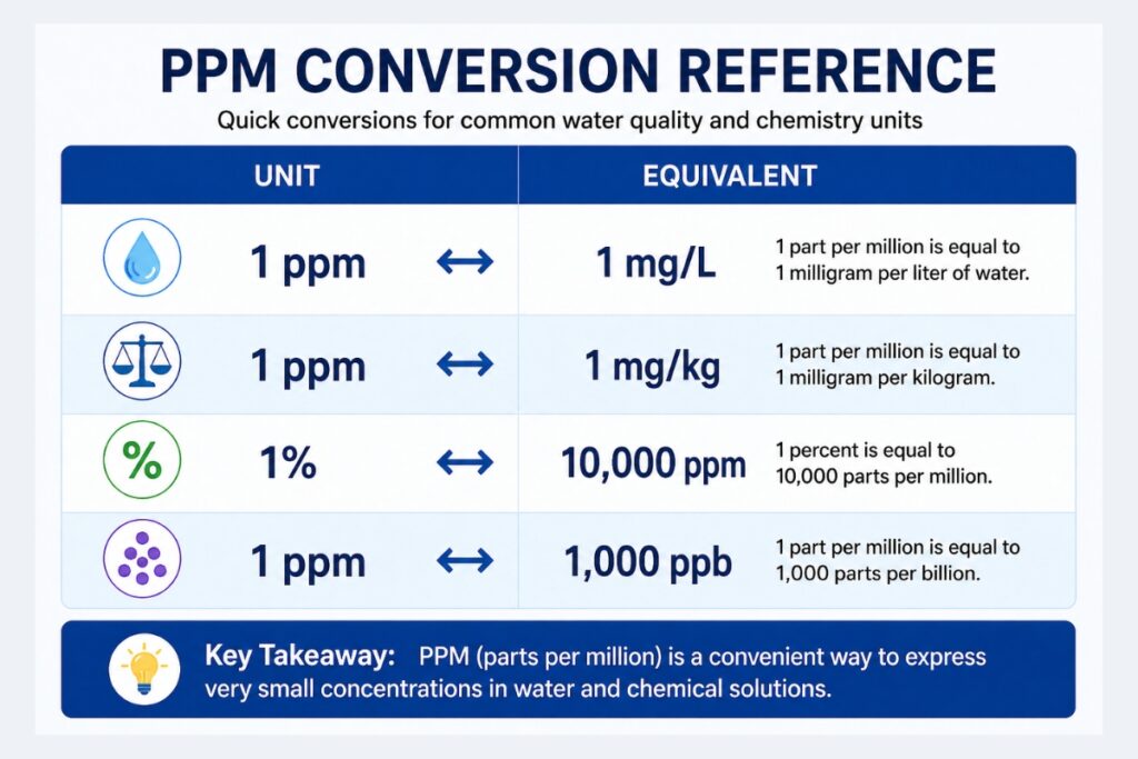 PPM Conversion Reference